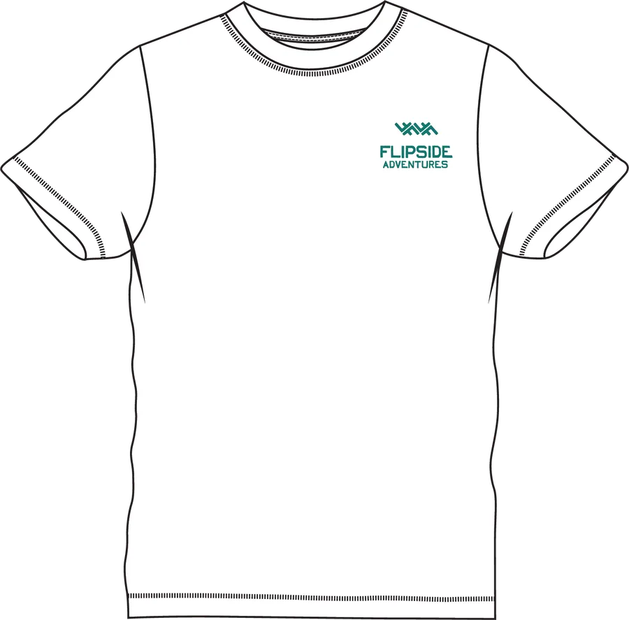 The front of the tee
