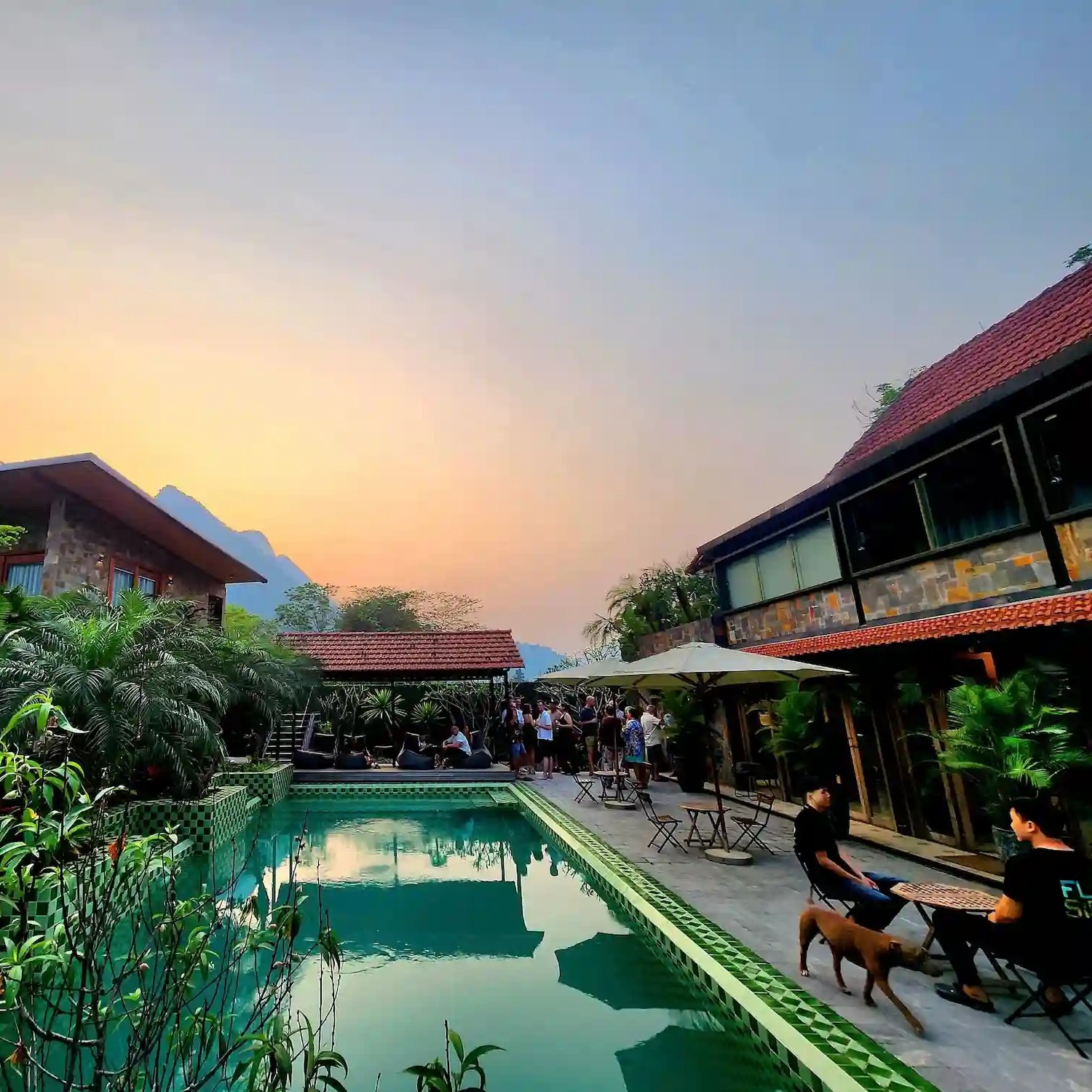 pool at flipside adventures vietnam accommodation